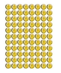 Opakowanie Dżety samoprzylepne złote 4mm 240szt