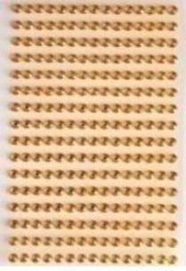 Opakowanie Dżety samoprzylepne złote 6mm 140szt