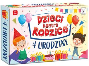 Dzieci kontra Rodzice. Urodziny 4+. Autor:   Praca zbiorowa. Multiszop.pl Okładka książki Dzieci kontra Rodzice. Urodziny 4+