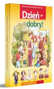 Dzień dobry! podręcznik A1 cz.2. Autor: Aleksandra Janowska, Magdalena Pastuch. Multiszop.pl Okładka książki Dzień dobry! podręcznik A1 cz.2