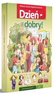 Dzień dobry! Podręcznik do nauki j. polskiego A1. Autor: Aleksandra Janowska, Magdalena Pastuchowa. Multiszop.pl Okładka książki Dzień dobry! Podręcznik do nauki j. polskiego A1