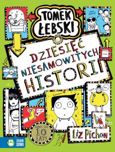 Dziesięć niesamowitych historii. Tomek Łebski. Autor: Liz Pichon. Multiszop.pl Okładka książki Dziesięć niesamowitych historii. Tomek Łebski