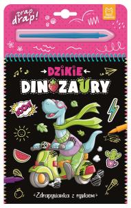 Okładka książki Dzikie dinozaury. Zdrapywanka z rysikiem