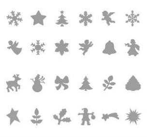 Dziurkacz ozdobny 1,6cm świąteczny Display (24szt). Wydawca: Dalprint. Multiszop.pl Opakowanie Dziurkacz ozdobny 1,6cm świąteczny Display (24szt)