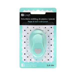 Opakowanie Dziurkacz ozdobny do papieru i pianki Serce 1,6cm mix