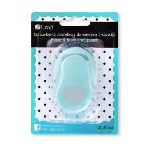 Opakowanie Dziurkacz ozdobny do papieru i pianki Serce 2,5cm mix