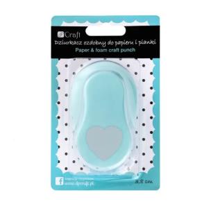 Opakowanie Dziurkacz ozdobny do papieru i pianki Serce z falbanką 3,8 cm