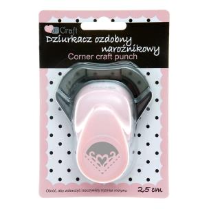 Opakowanie Dziurkacz ozdobny narożnikowy 2,5cm Serce