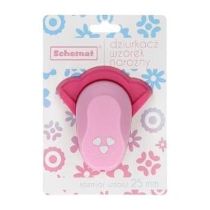 Opakowanie Dziurkacz ozdobny narożny 25mm 3 serca MIX