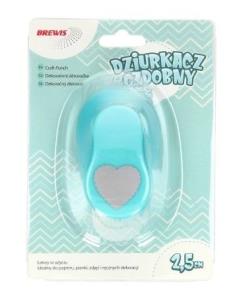 Opakowanie Dziurkacz ozdobny - Serce 2,5cm MIX