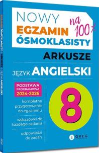 Okładka książki Egzamin ósmoklasisty - język angielski arkusze
