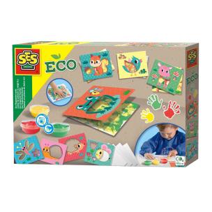 Eko malowanie palcami+szablony. Wydawca: SES Creative. Multiszop.pl Opakowanie Eko malowanie palcami+szablony