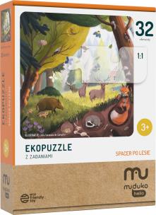 Opakowanie Ekopuzzle 32 Spacer po lesie MUDUKO
