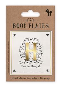 Opakowanie Ekslibris - zestaw naklejek - litera H