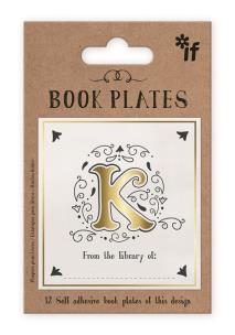 Opakowanie Ekslibris - zestaw naklejek - litera K