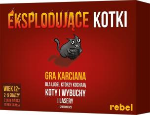 Eksplodujące Kotki (nowa edycja). Wydawca: Rebel. Multiszop.pl Opakowanie Eksplodujące Kotki (nowa edycja)