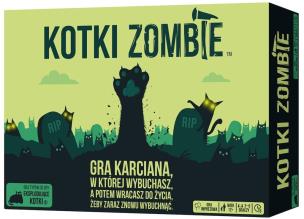 Eksplodujące Kotki: Zombie REBEL. Wydawca: Rebel. Multiszop.pl Opakowanie Eksplodujące Kotki: Zombie REBEL