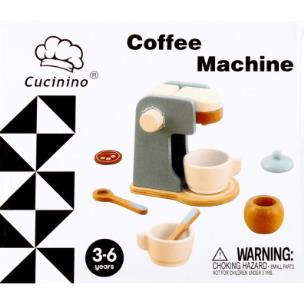 Opakowanie Ekspres do kawy drewniany + akcesoria