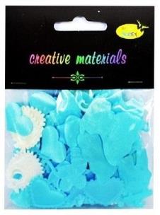 Opakowanie Elementy tekstylowe 4g chrzciny jasnonieb. MIX