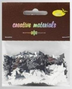 Opakowanie Elementy z folii choinki srebrne 15g