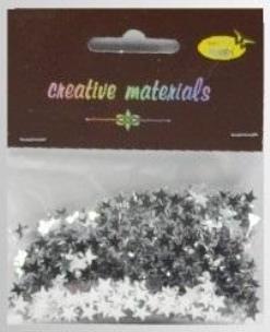 Opakowanie Elementy z folii gwiazdki srebrne 15g