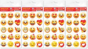 Opakowanie Emotikony 01 Naklejki 4 sztuki