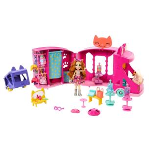Enchantimals. Mobilne studio mody HPB34. Wydawca: Mattel. Multiszop.pl Opakowanie Enchantimals. Mobilne studio mody HPB34