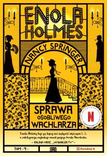 Enola Holmes. Sprawa osobliwego wachlarza. Autor: Nancy Springer. Multiszop.pl Okładka książki Enola Holmes. Sprawa osobliwego wachlarza