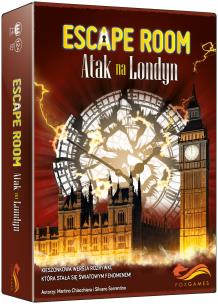 Escape Room Atak na Londyn Gra w.2/2023. Autor: Martino Chiacchiera, Sorrentino Silvano. Multiszop.pl Okładka książki Escape Room Atak na Londyn Gra w.2/2023