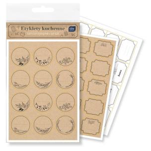 Opakowanie Etykiety kuchenne 97szt B&W