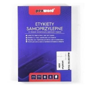 Opakowanie Etykiety samoprzylepne A4/100K 2x210x148mm