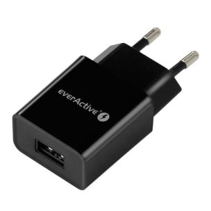 Okładka książki EVERACTIVE ŁADOWARKA USB 1 PORTOWA, 1A, TECHNOLOGIA IQ SMART CHARGING - ŁADUJE URZĄDZENIA MAKSYMALNYM DLA NICH PRĄDEM SC100B