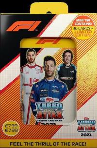 F1 Turbo Attax Mini puszka. Wydawca: Topps. Multiszop.pl Opakowanie F1 Turbo Attax Mini puszka