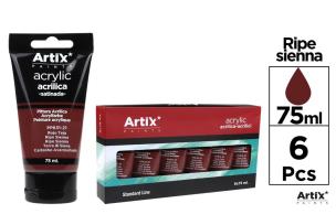 Opakowanie Farba akrylowa czerwona dachówka 75ml (6szt)