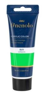 Farba akrylowa Finenolo 75ml zielona DELI. Wydawca: DELI. Multiszop.pl Opakowanie Farba akrylowa Finenolo 75ml zielona DELI