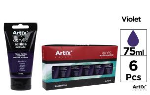 Opakowanie Farba akrylowa fioletowa 75ml (6szt)