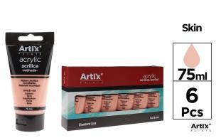 Opakowanie Farba akrylowa łososiowa skóra 75ml (6szt)