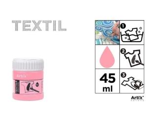 Opakowanie Farba do tkanin jasnorózowa 45ml (6szt)