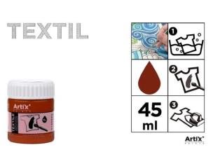 Opakowanie Farba do tkanin ziemia brunatna 45ml (6szt)