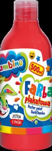 Opakowanie Farba plakatowa 500ml BAMBINO w butelce czerwona