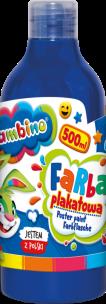 Opakowanie Farba plakatowa 500ml BAMBINO w butelce niebieska
