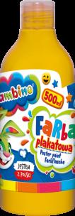 Opakowanie Farba plakatowa 500ml BAMBINO w butelce żółta
