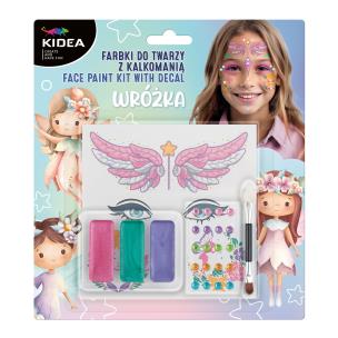 Farbki do twarzy z kalkomanią Wróżka KIDEA. Wydawca: Derform. Multiszop.pl Opakowanie Farbki do twarzy z kalkomanią Wróżka KIDEA