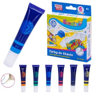 Opakowanie Farby do tkanin zestaw 6 x 15ml CREATIVO ASTRA