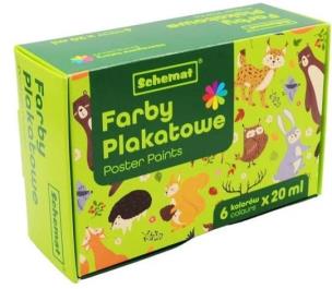 Opakowanie Farby plakatowe 20ml 6 kolorów