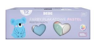 Opakowanie Farby plakatowe 20ml BB Pastel 12 kolorów