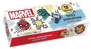 Farby plakatowe Avengers 20ml 12 kolorów. Wydawca: Beniamin. Multiszop.pl Opakowanie Farby plakatowe Avengers 20ml 12 kolorów