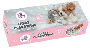 Farby plakatowe The Sweet Pets 20ml 12 kolorów. Wydawca: Beniamin. Multiszop.pl Opakowanie Farby plakatowe The Sweet Pets 20ml 12 kolorów