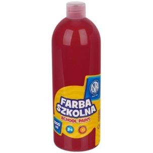Opakowanie Farby szkolne Astra 1000 ml-czerwona ciemna