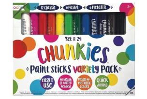 Farby w kredce Chunkies Paint Sticks 24szt. Wydawca: Kolorowe Baloniki. Multiszop.pl Opakowanie Farby w kredce Chunkies Paint Sticks 24szt
